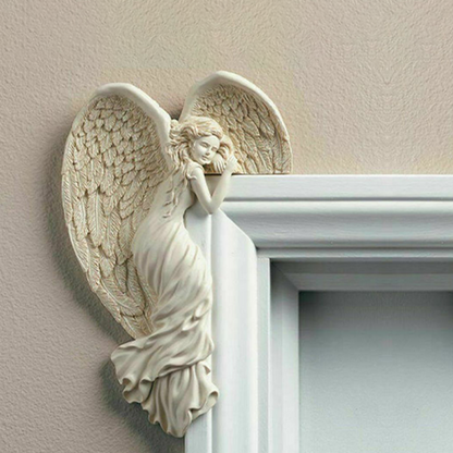 Resin Door Frame Decoration with Angel Wings