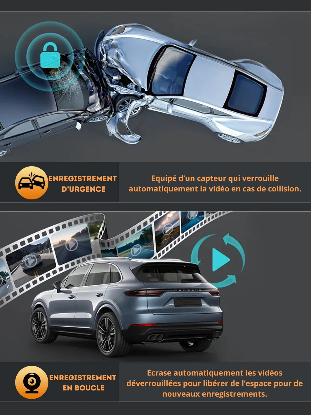 Car Camera 4K HD with Loop Recording Feature