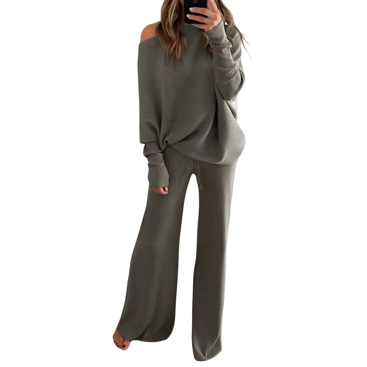 Casual Sweater and Cozy Sweatpants Set