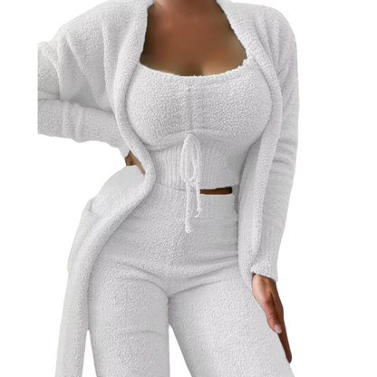 Cozy Velvet Sleepwear Set for Ladies