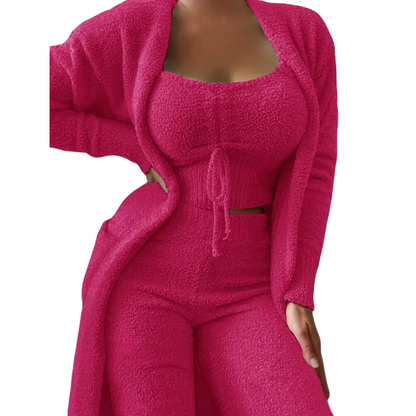 Cozy Velvet Sleepwear Set for Ladies