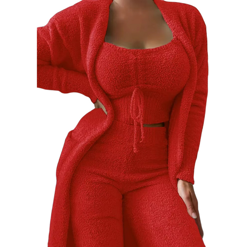Cozy Velvet Sleepwear Set for Ladies