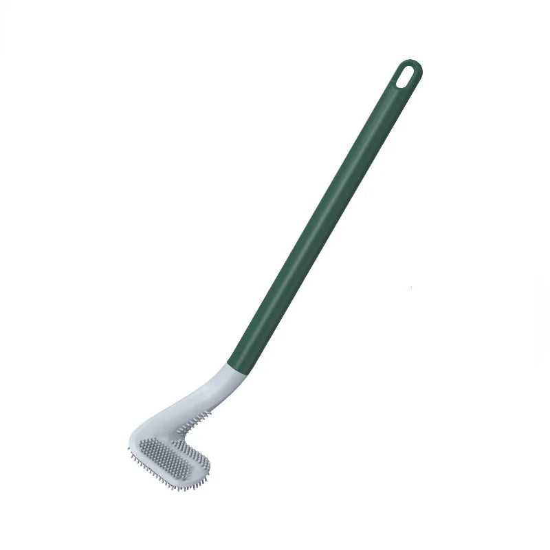 Sleek Silicone Toilet Brush with Innovative Triangular Head