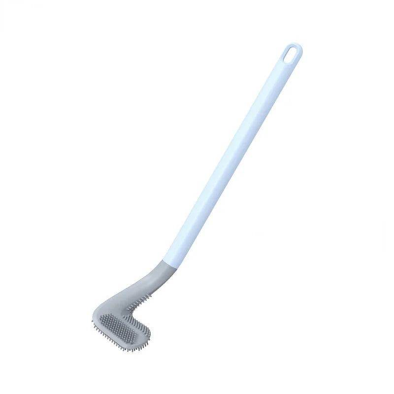 Sleek Silicone Toilet Brush with Innovative Triangular Head