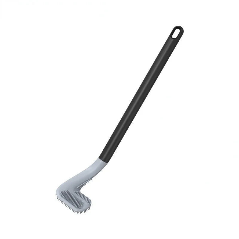 Sleek Silicone Toilet Brush with Innovative Triangular Head