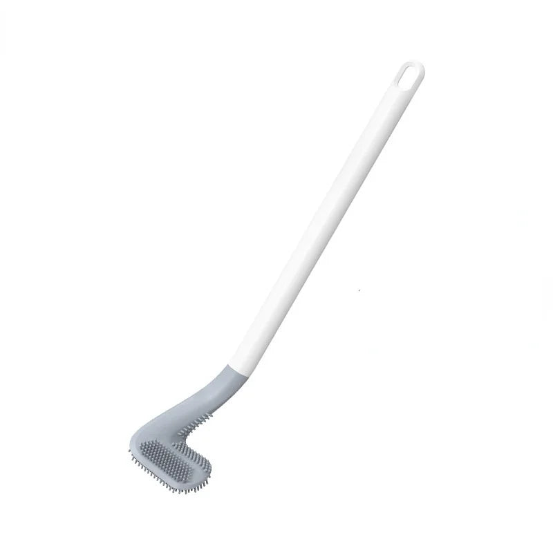 Sleek Silicone Toilet Brush with Innovative Triangular Head