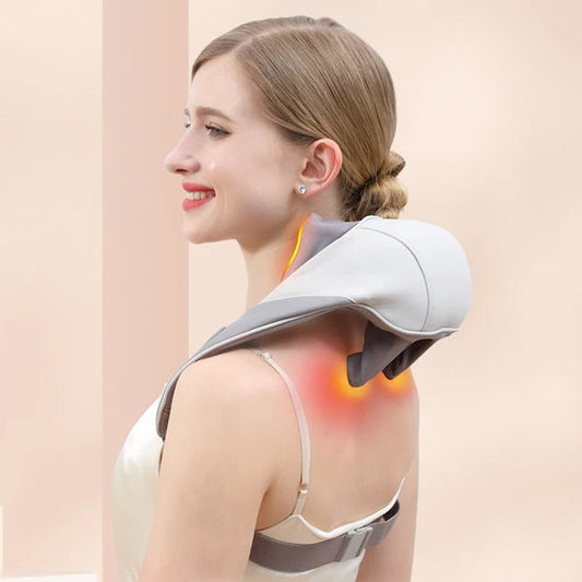 Wireless Neck and Shoulder Massager with Heat Therapy - NeckEase