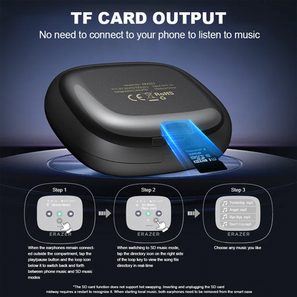 Smart Touch Bluetooth Headphones with AI Translator Feature