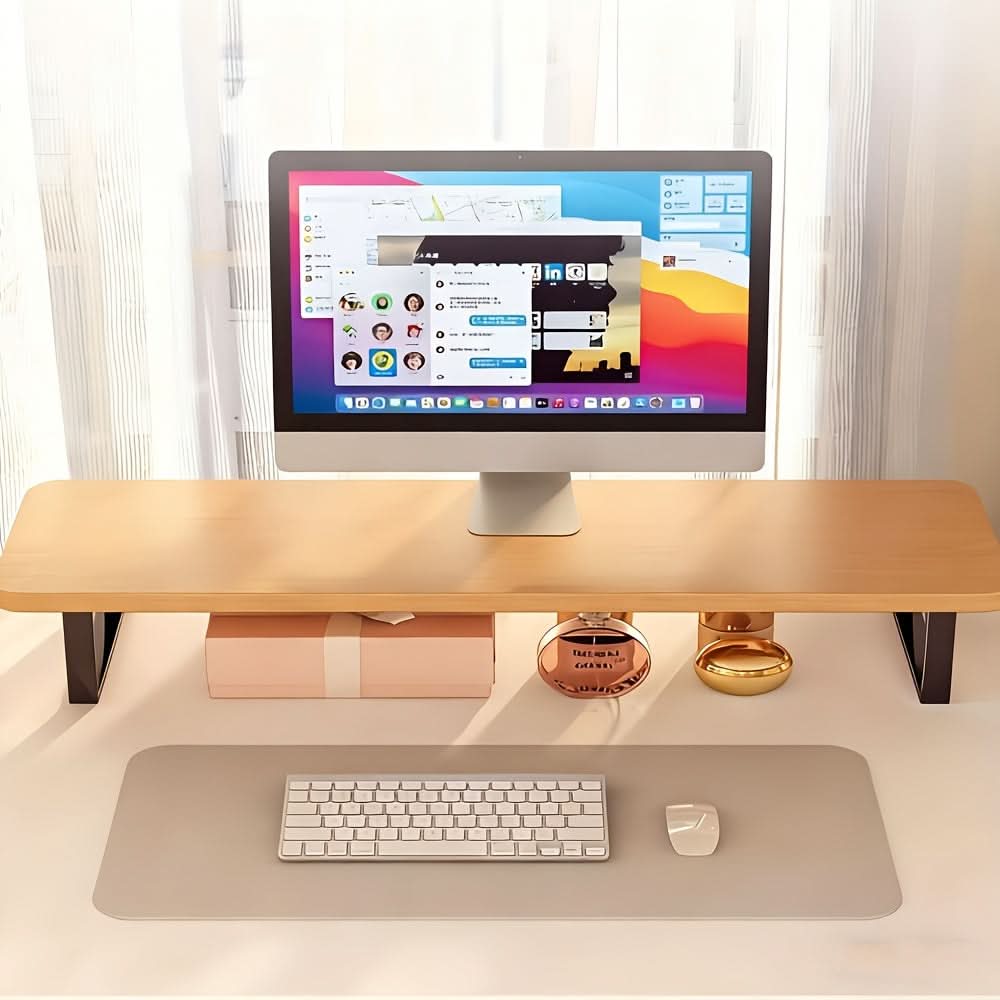 Sturdy Monitor Riser for Efficient Ergonomic Workstations