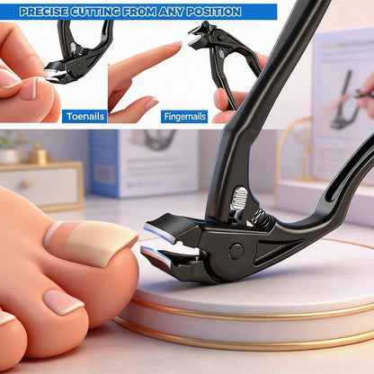 Precision Nail Clipper with Extended Grip & Angle Tip