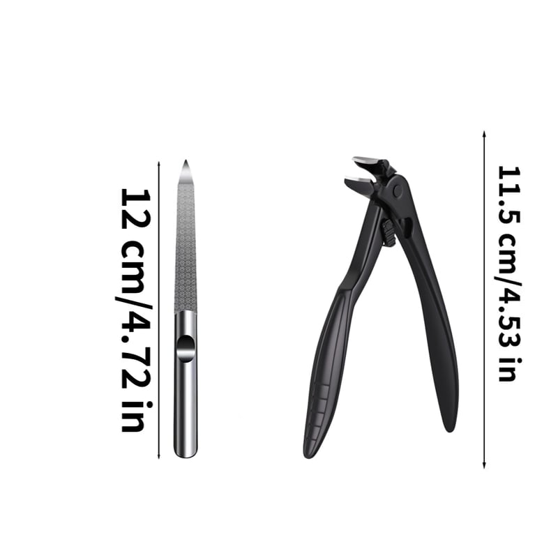 Precision Nail Clipper with Extended Grip & Angle Tip