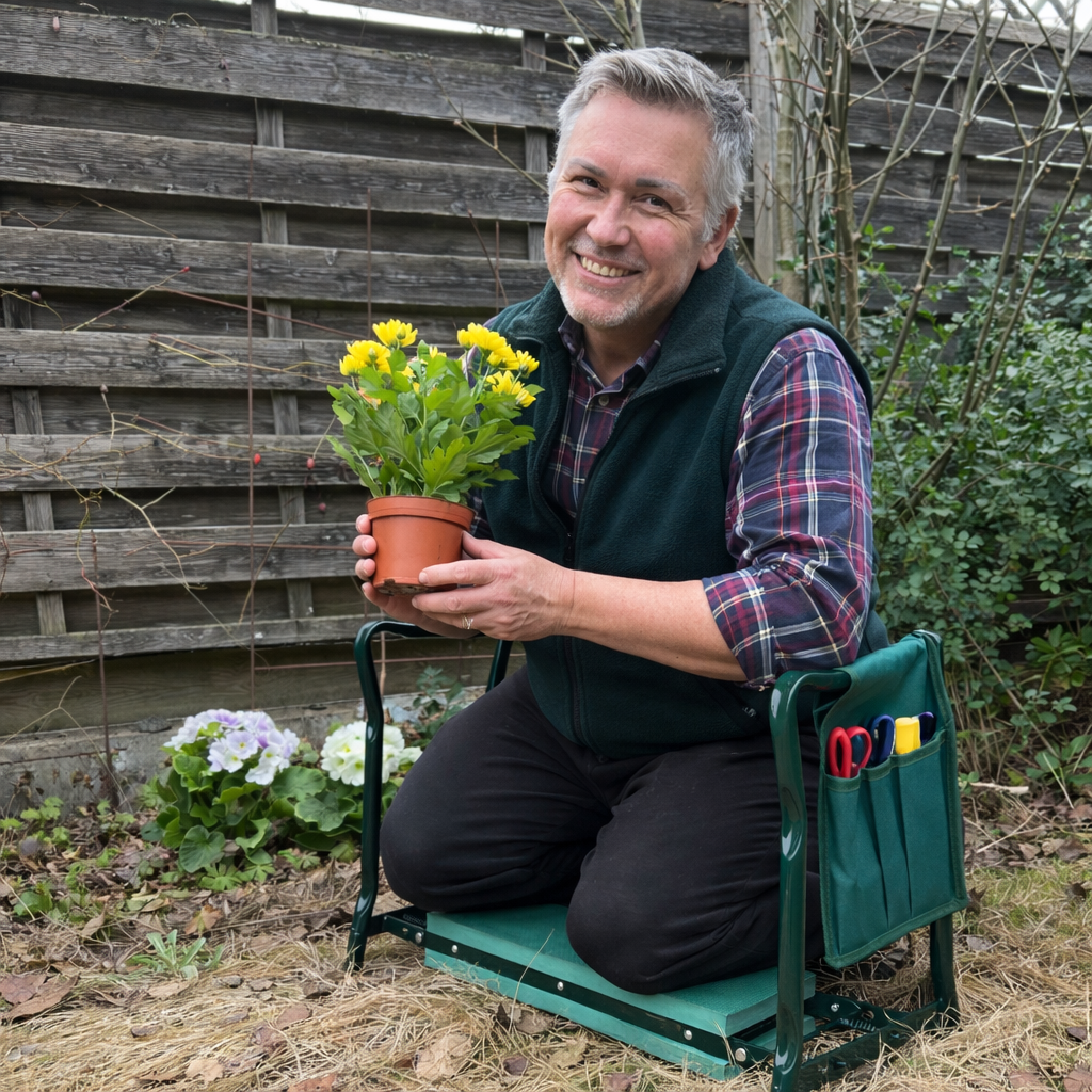 Compact 2-in-1 Garden Kneeler and Seat for Ultimate Comfort