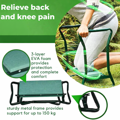 Compact 2-in-1 Garden Kneeler and Seat for Ultimate Comfort