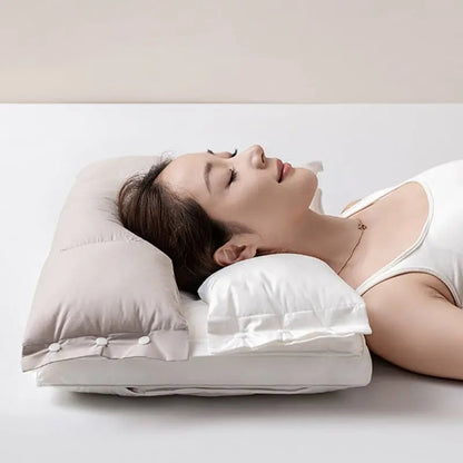Neck Pillow with Adjustable Memory Foam