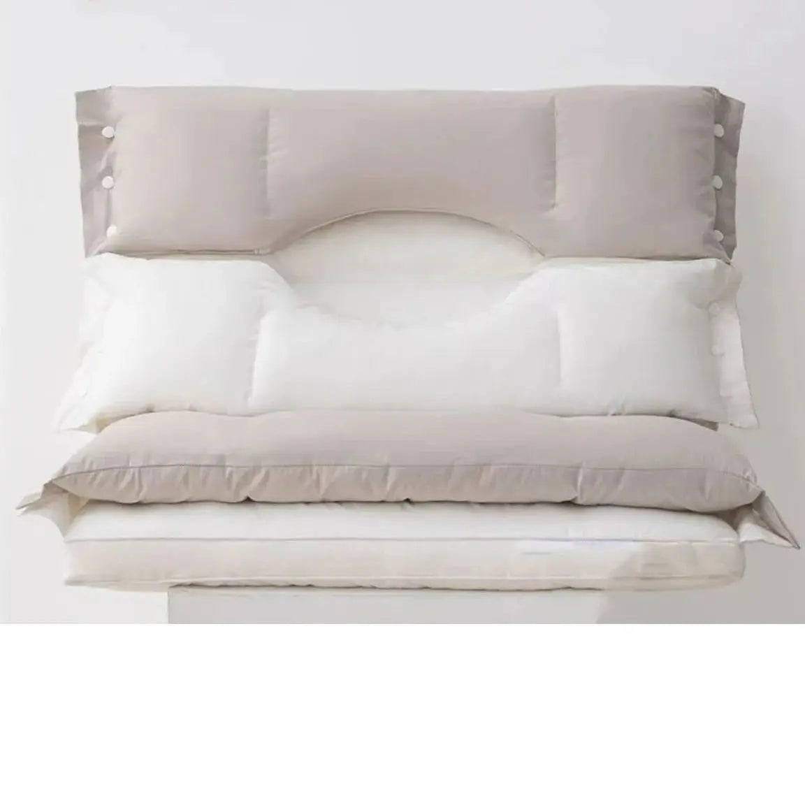 Neck Pillow with Adjustable Memory Foam