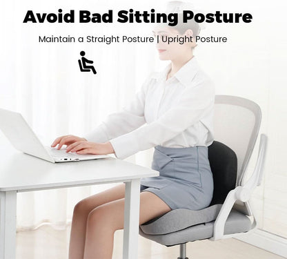 Memory Foam Cushion for Posture and Comfort – Ergonomic Support Pad