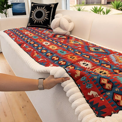 Bohemian-Inspired Quilted Slip-Resistant Sofa Protector