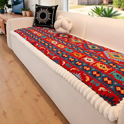 Bohemian-Inspired Quilted Slip-Resistant Sofa Protector