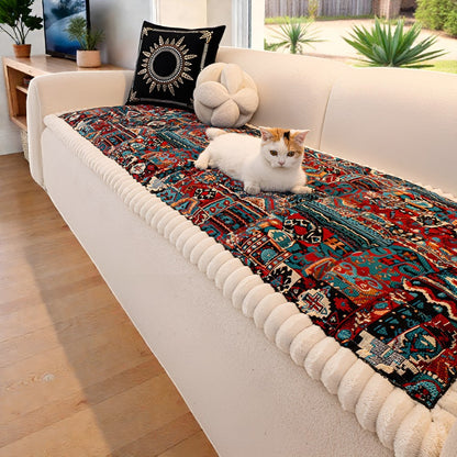 Bohemian-Inspired Quilted Slip-Resistant Sofa Protector
