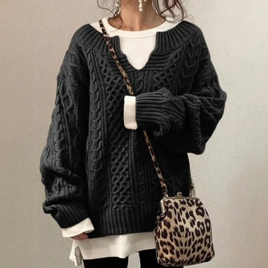 CozyWrap - Oversized Knit Sweater for Ultimate Comfort