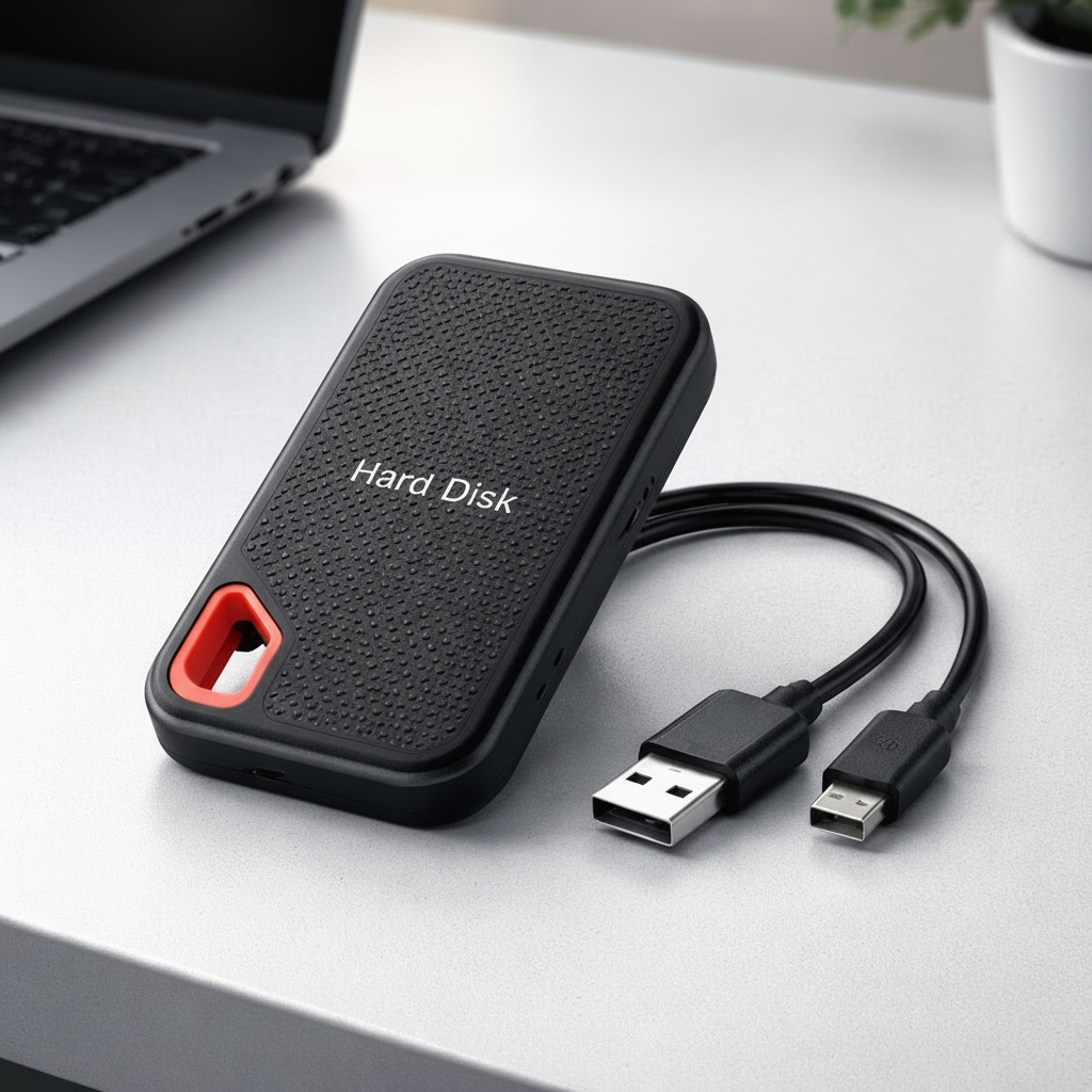 Slim External Solid State Drive – Portable USB C Backup Storage