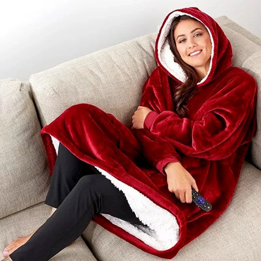 XXL Hoodie in Warm Sherpa Fleece for Maximum Comfort