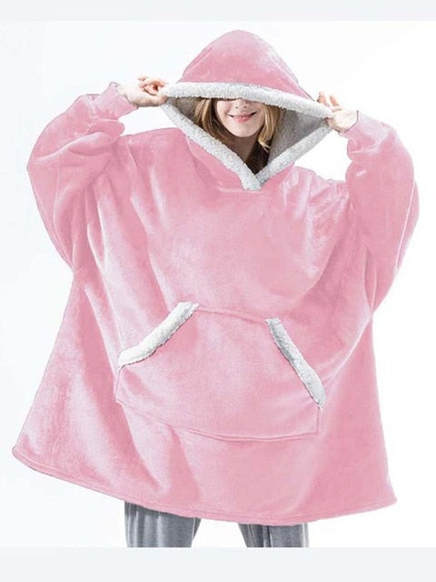 XXL Hoodie in Warm Sherpa Fleece for Maximum Comfort