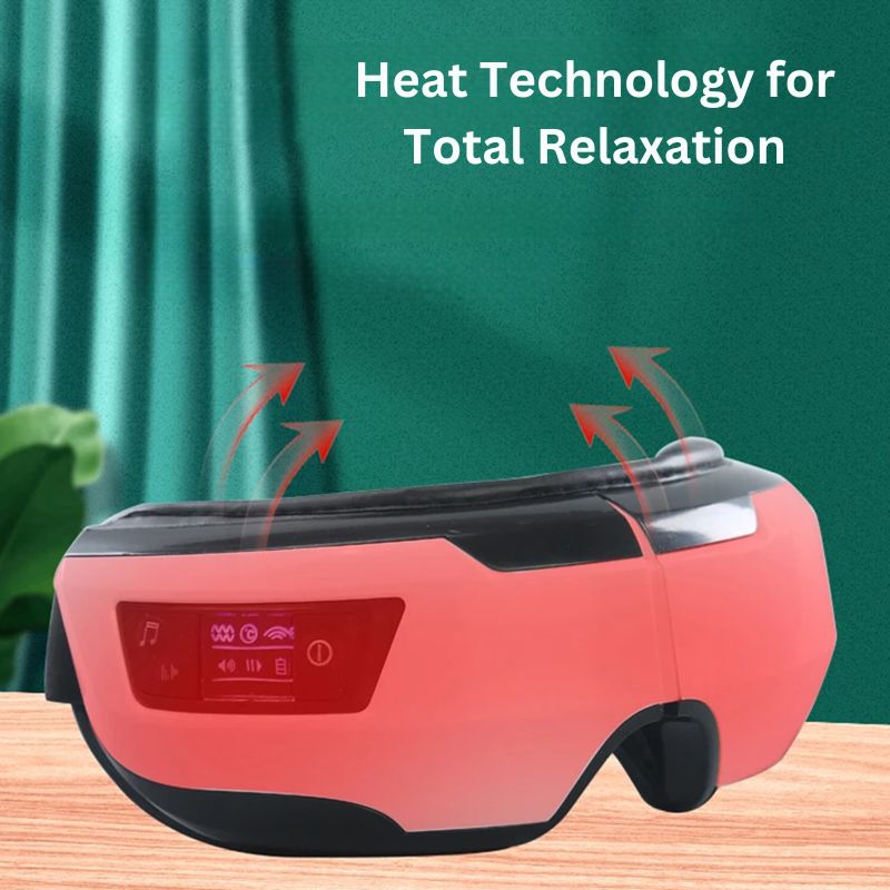 Portable Eye Massager - Bluetooth Music, Soothing Heat & Vibration