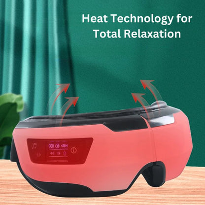 Portable Eye Massager - Bluetooth Music, Soothing Heat & Vibration