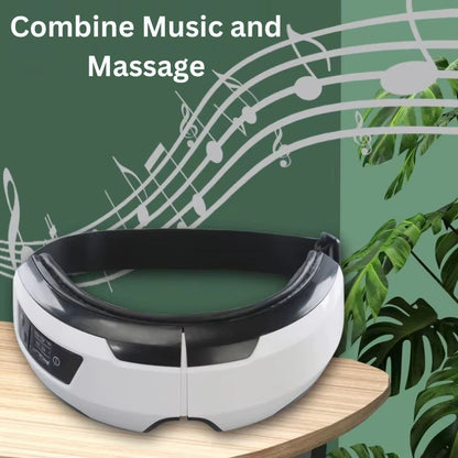 Portable Eye Massager - Bluetooth Music, Soothing Heat & Vibration