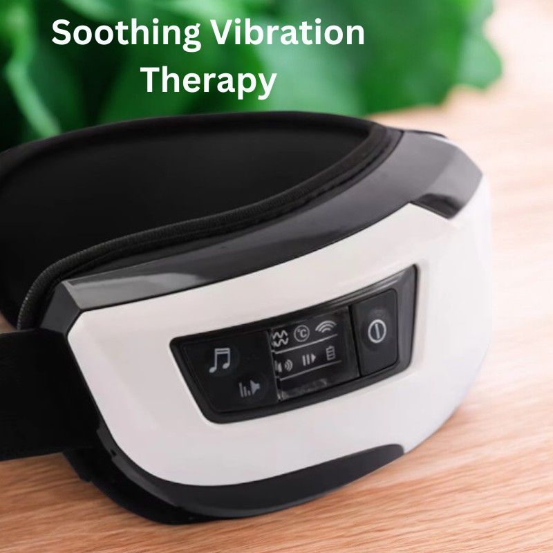 Portable Eye Massager - Bluetooth Music, Soothing Heat & Vibration