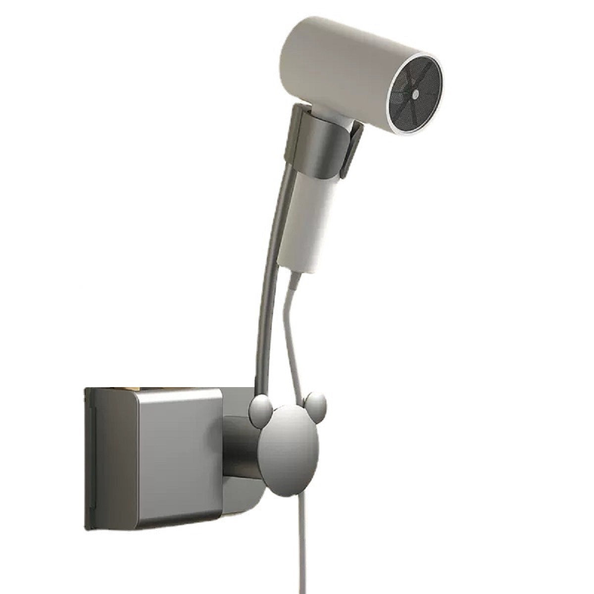 Bathroom Shelf for Wall-Mounted Hair Dryer Storage