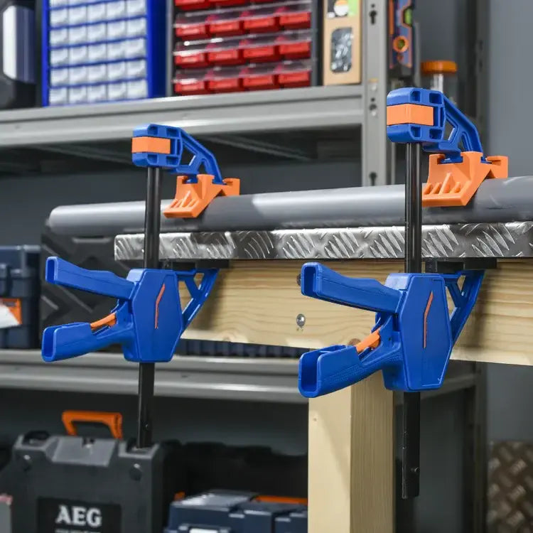 Dual Grip Corner Clamps | One-Hand Operation | Reliable Hold