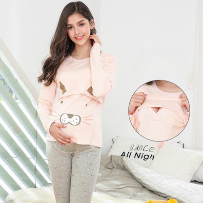 Comfortable Maternity Pajama Set for Women