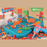 460-piece - Dinosaur Tool Set with Electric Drill