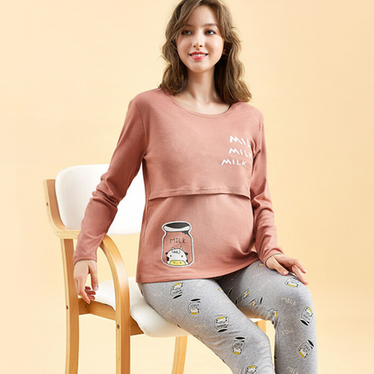 Comfortable Maternity Pajama Set for Women