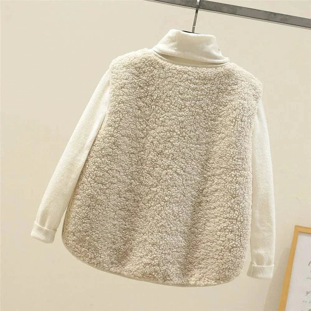 Sleeveless Button Vest for Women | Perfect for Layering in Fall and Winter