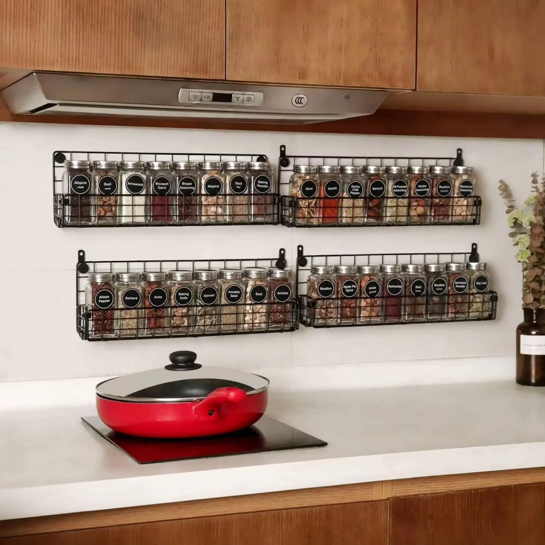 4-Tier Spice Organizer for Kitchen Storage