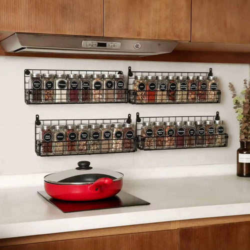 4-Tier Spice Organizer for Kitchen Storage