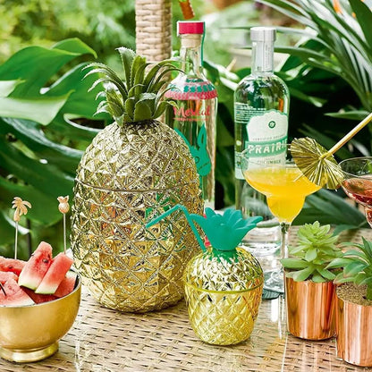 Pineapple-Themed Storage Decoration Set