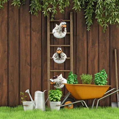 Buy One Get One Free | Large-Eyed Chicken Garden Statues