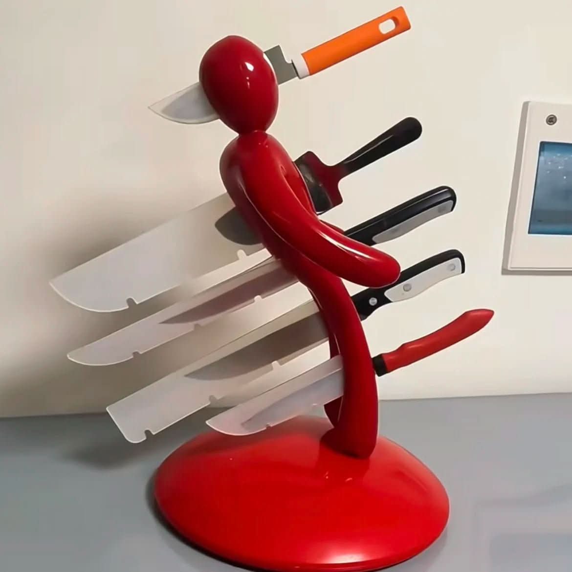 Modern Countertop Knife Holder for Secure and Stylish Storage