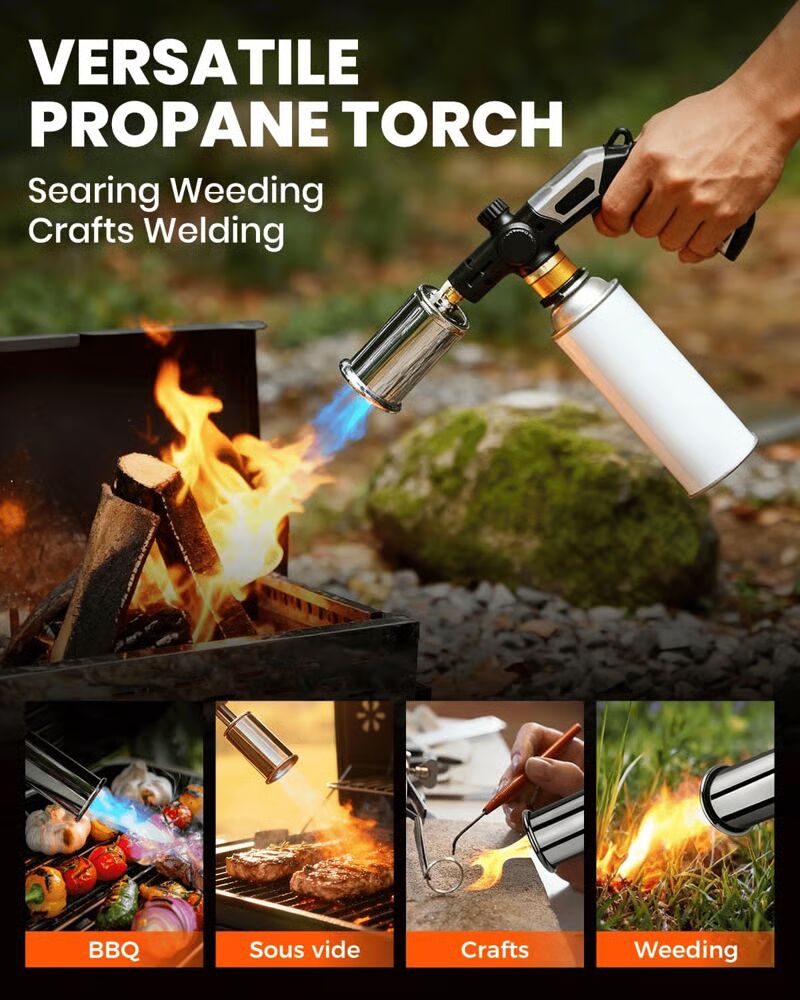 Powerful Propane Torch for Versatile Cooking & DIY Tasks