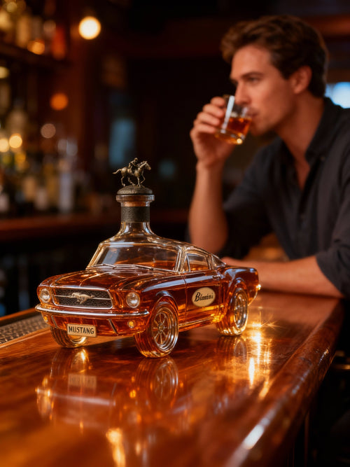 Mustang Shaped Whiskey Decanter – BowLift Design