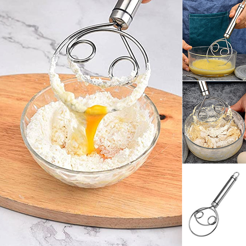 Stainless Steel Dough Whisk for Easy Mixing