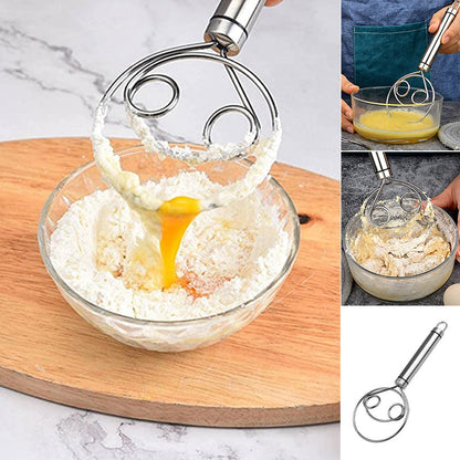 Stainless Steel Dough Whisk for Easy Mixing