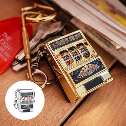 Slot Machine Keychain – Fun Novelty Accessory