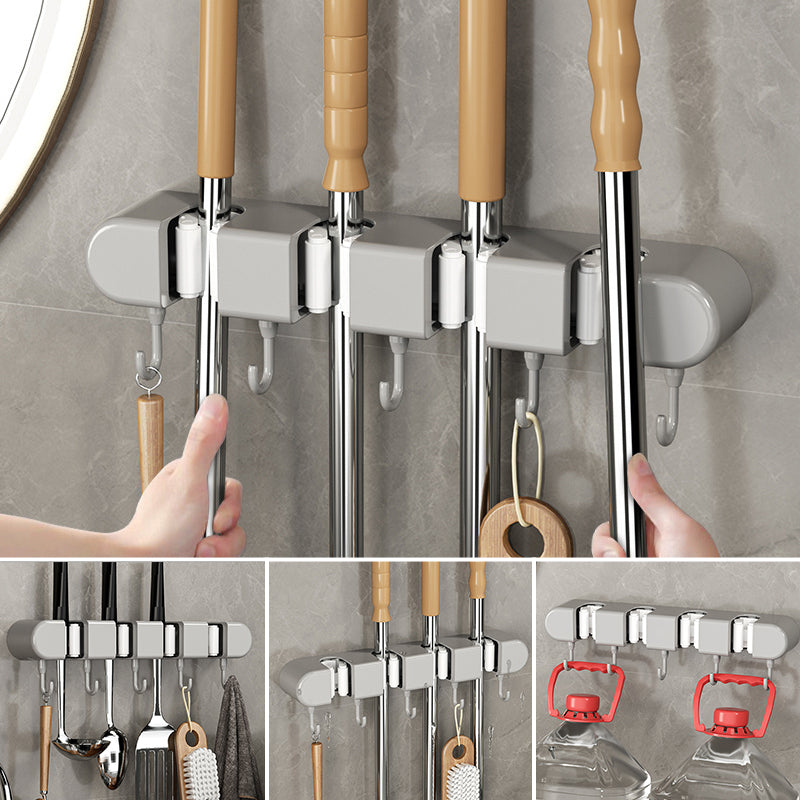 Versatile Storage Rack with Hooks for Home Organization