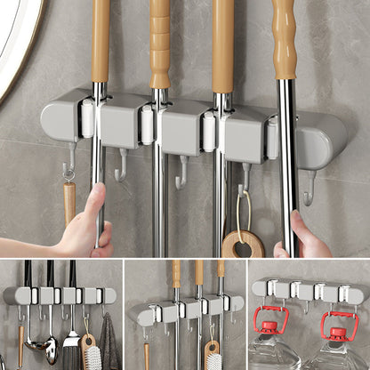 Versatile Storage Rack with Hooks for Home Organization