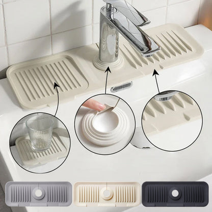 Ultimate Silicone Mat for Kitchen Faucets with Smart Drainage